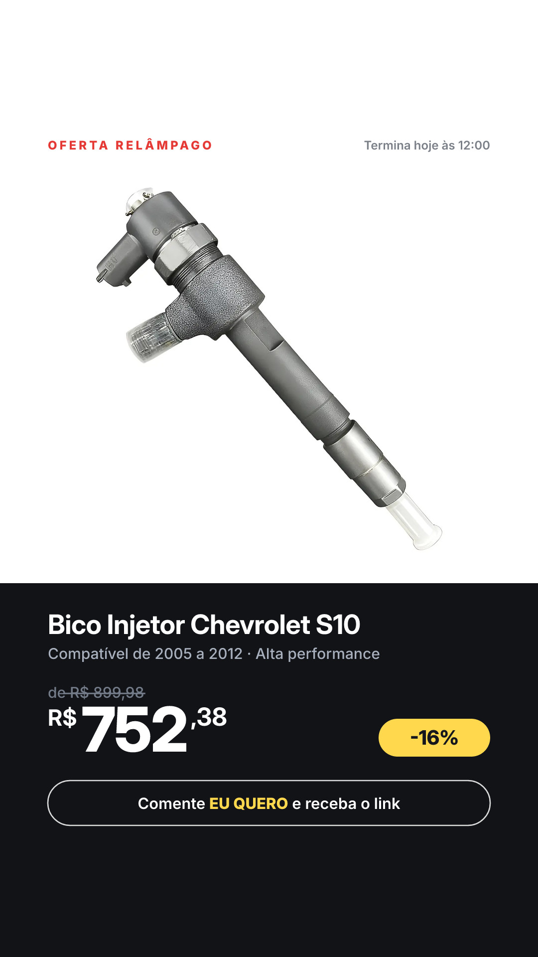 Bico Injetor Chevrolet S10 2005 A 2012 0445110231 220v
